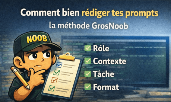 Comment bien rédiger tes prompts : la méthode GrosNoob