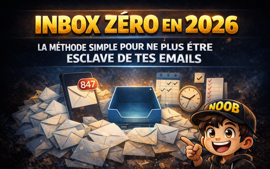 Inbox zéro en 2026 : la méthode simple pour ne plus être esclave de tes emails