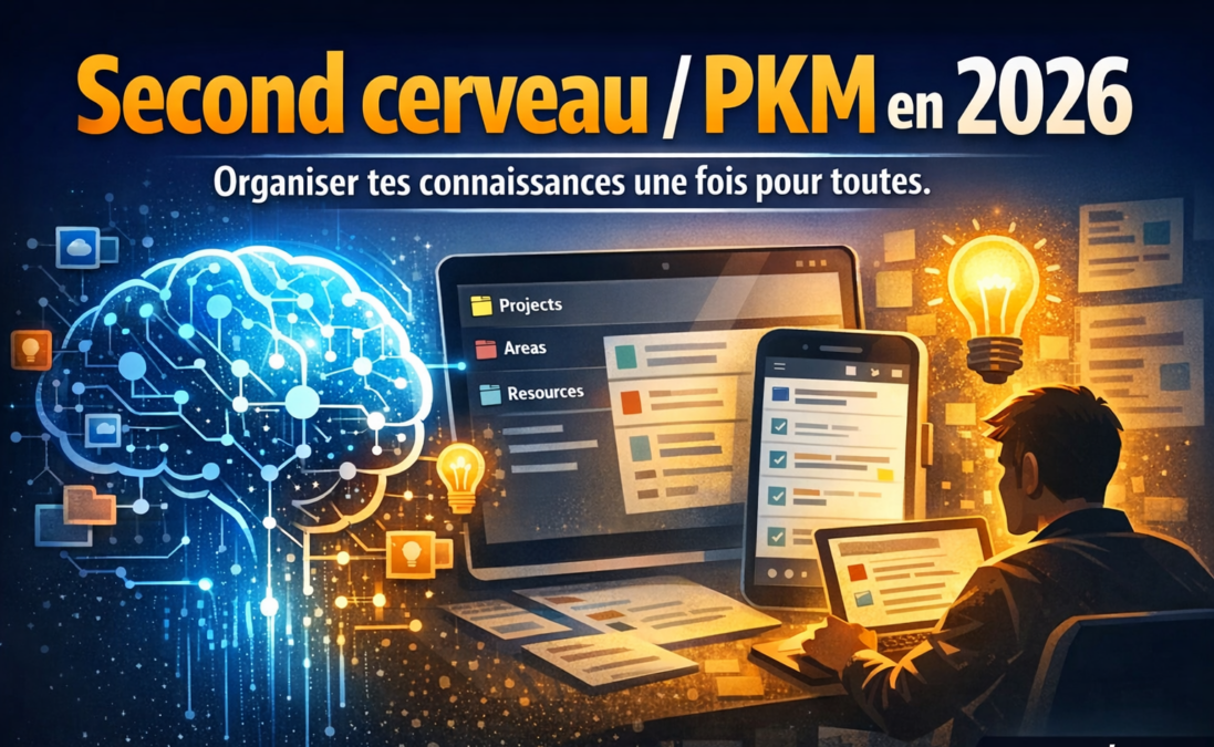 Second cerveau / PKM en 2026 : Organiser tes connaissances une fois pour toutes