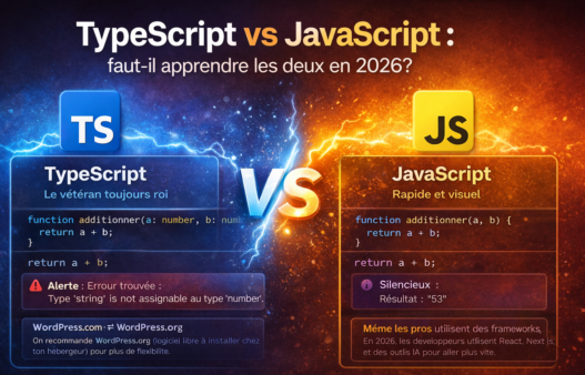 TypeScript vs JavaScript : faut-il apprendre les deux en 2026 ?