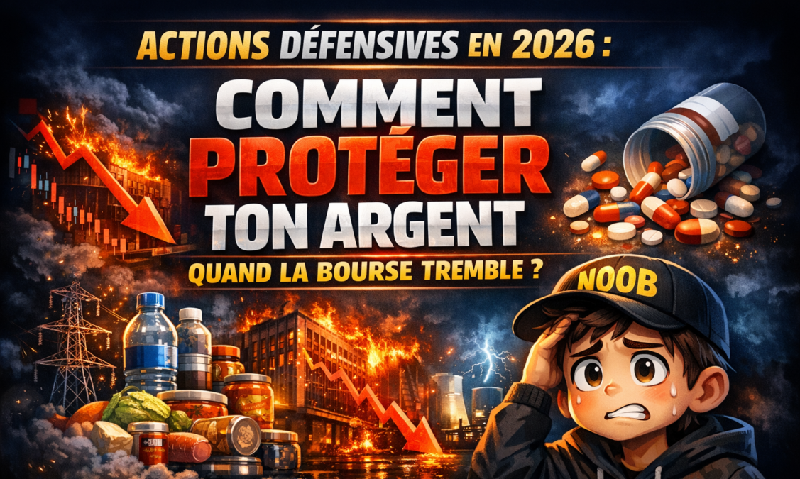 Actions défensives en 2026 : comment protéger ton argent quand la bourse tremble ?