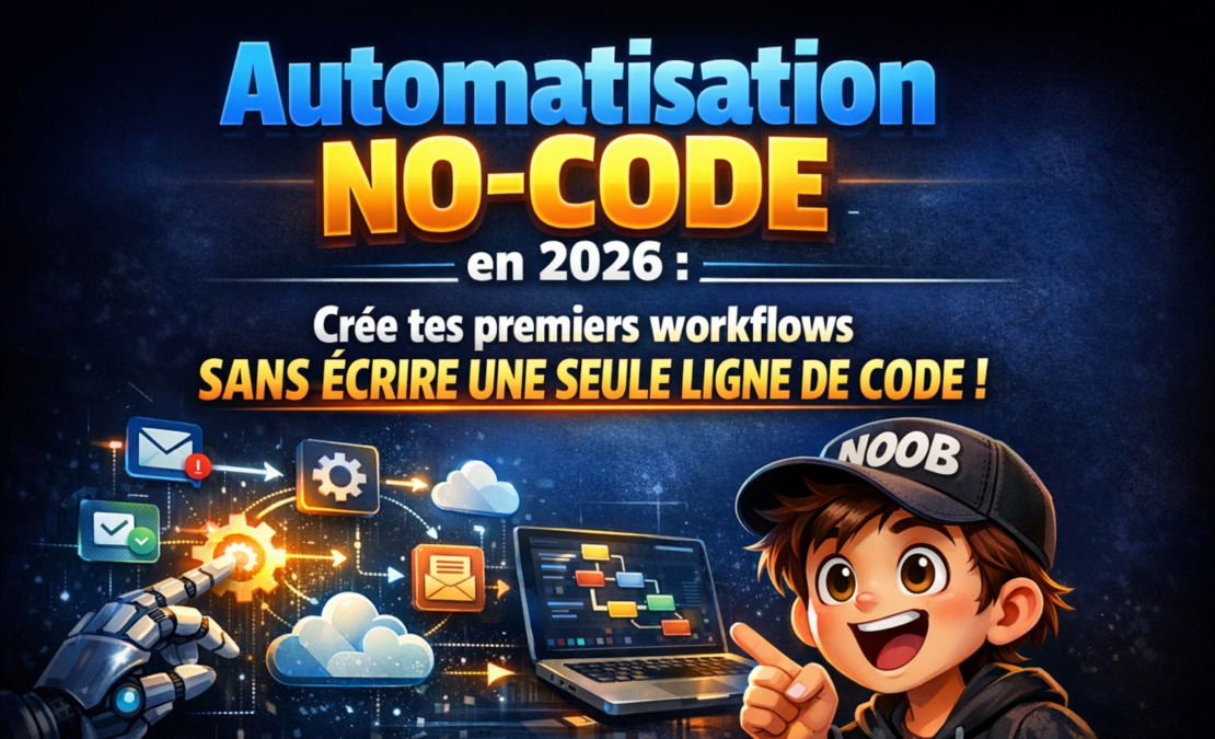 Automatisation no-code en 2026 : comment créer tes premiers workflows sans écrire une seule ligne de code ?