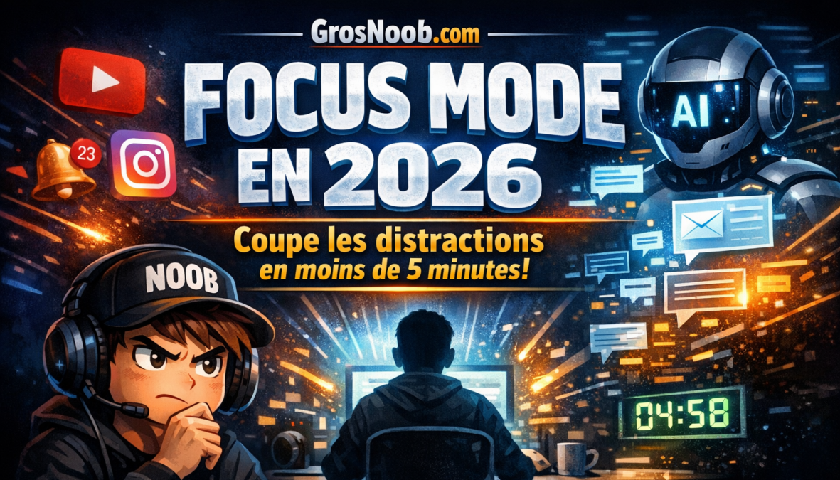 Focus mode en 2026 : comment couper les distractions et entrer dans ta zone de concentration en moins de 5 minutes