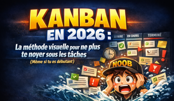 Kanban en 2026 : la méthode visuelle pour ne plus te noyer sous les tâches (même si tu es débutant)