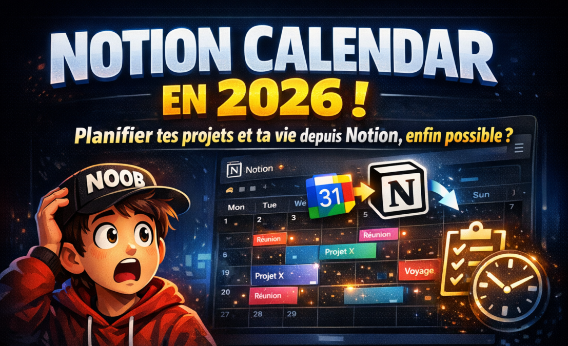 Notion Calendar en 2026 : planifier ses projets et sa vie directement depuis Notion, enfin possible ?