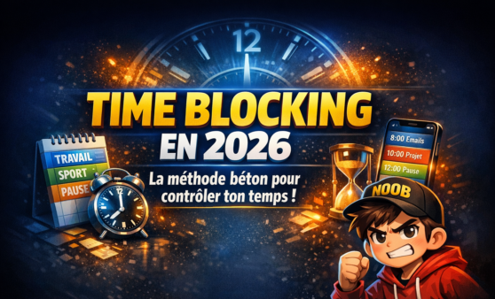 Time blocking en 2026 : la méthode pour arrêter de subir ta journée et contrôler ton temps