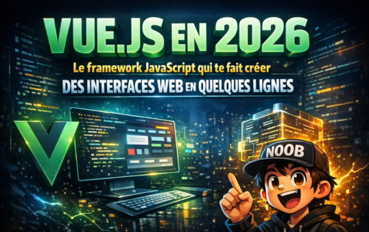 Vue.js en 2026 : le framework JavaScript qui te fait créer des interfaces web en quelques lignes