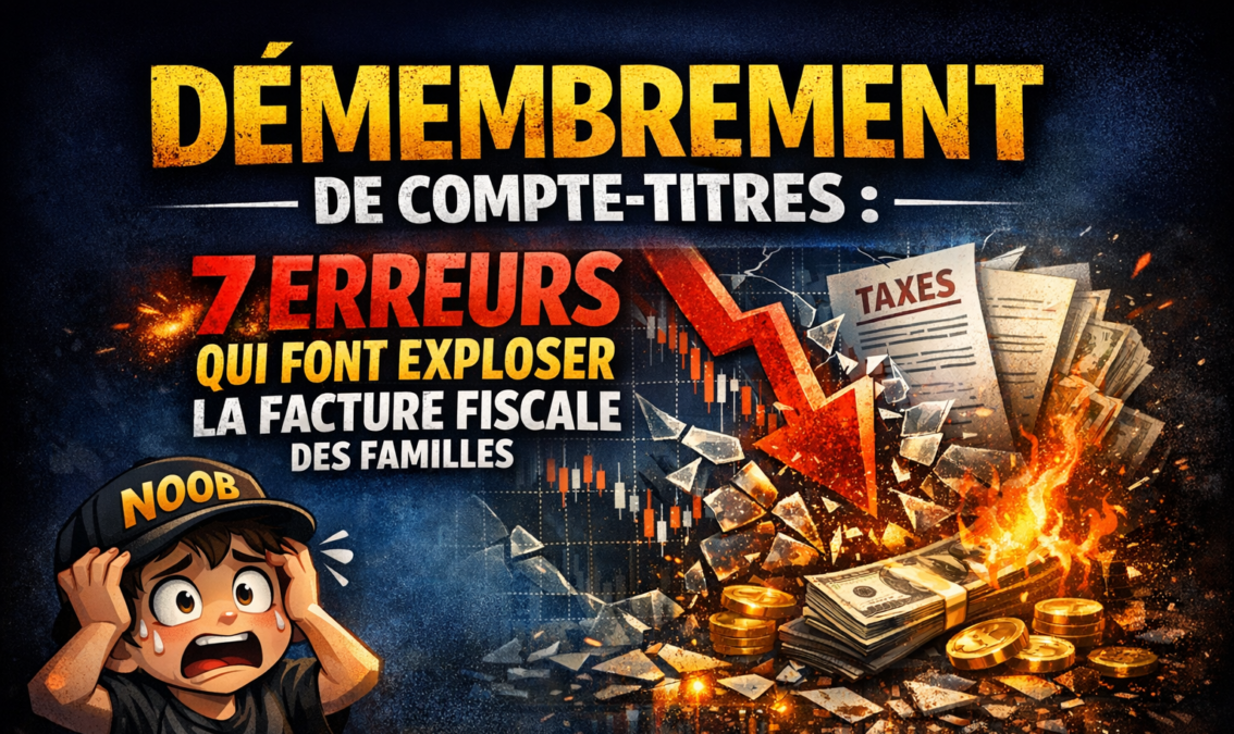 Démembrement de compte-titres : 7 erreurs qui font exploser la facture fiscale des familles
