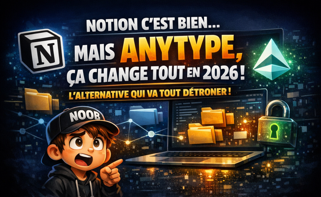 Notion c'est bien, mais tu n'as jamais entendu parler d'Anytype : voilà pourquoi ça change tout en 2026