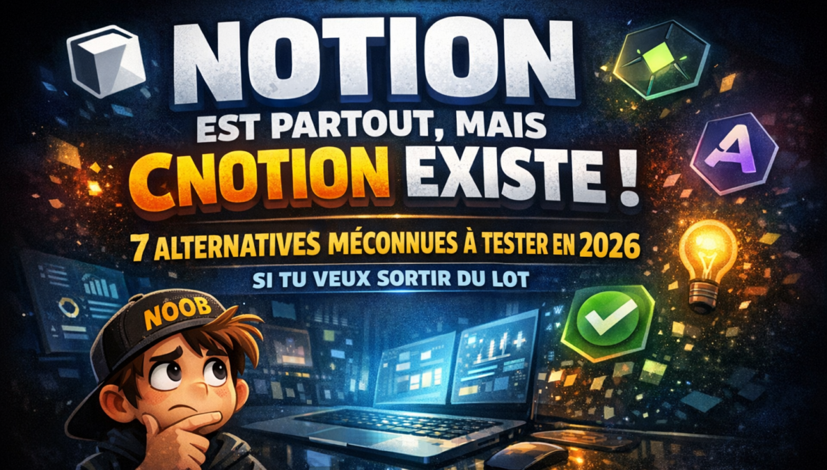 Notion est partout, mais Cnotion existe : 7 alternatives méconnues à tester en 2026 si tu veux sortir du lot