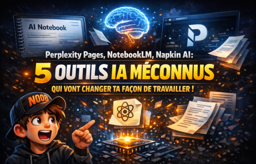 Perplexity Pages, NotebookLM, Napkin AI : 5 outils IA méconnus qui vont changer ta façon de travailler