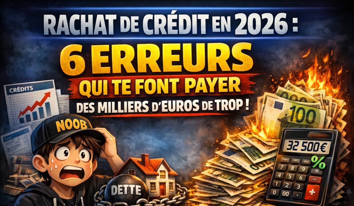 Rachat de crédit en 2026 : 6 erreurs qui te font payer des milliers d'euros de trop