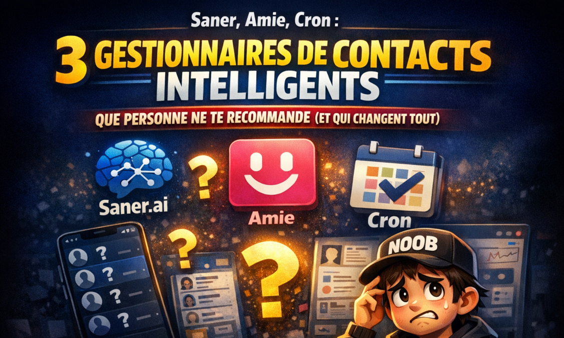 Saner, Amie, Cron : 3 gestionnaires de contacts intelligents que personne ne te recommande (et qui changent tout)