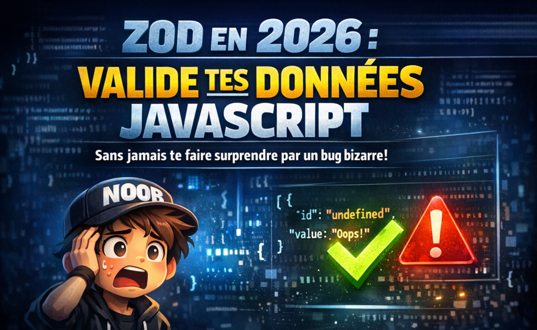 Zod en 2026 : valide tes données JavaScript sans jamais te faire surprendre par un bug bizarre