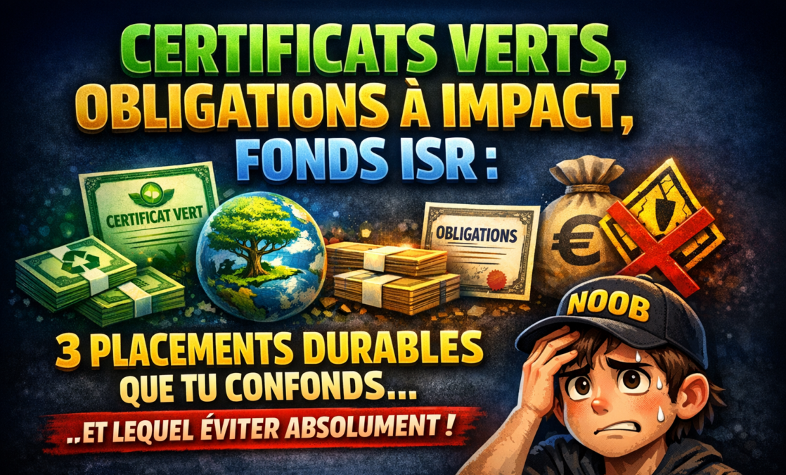 Certificats verts, obligations à impact, fonds ISR : 3 placements durables que tu confonds et lequel éviter absolument