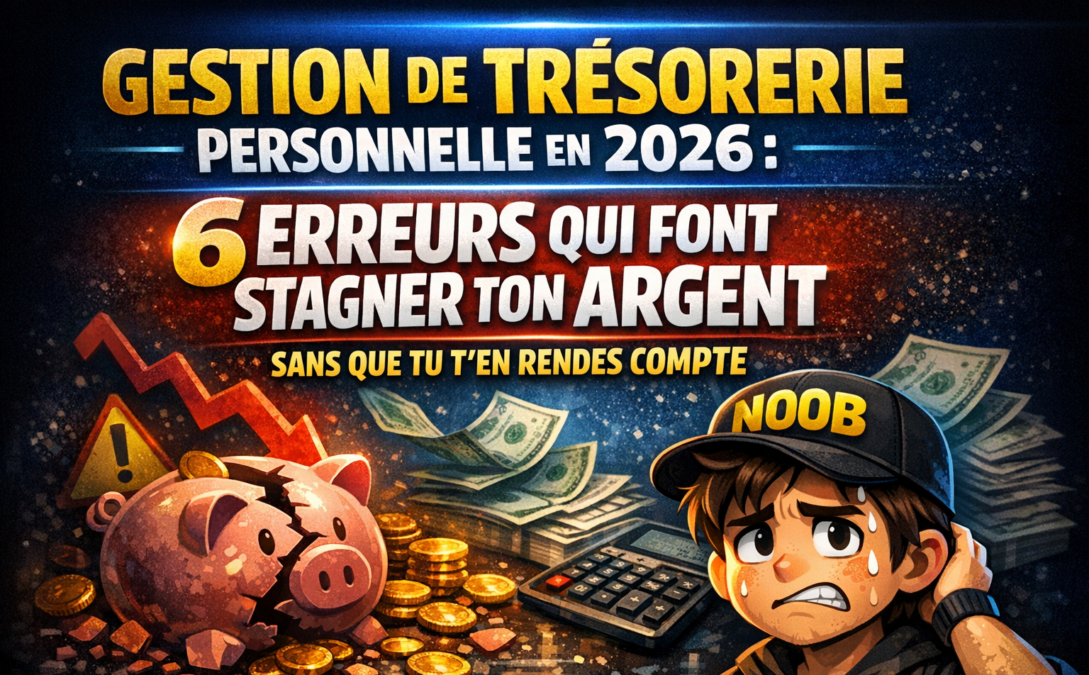 Gestion de trésorerie personnelle en 2026 : 6 erreurs qui font stagner ton argent sans que tu t'en rendes compte