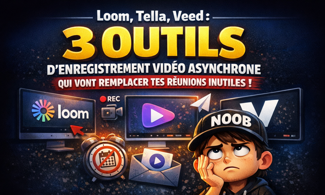 Loom, Tella, Veed : 3 outils d'enregistrement vidéo asynchrone qui vont remplacer tes réunions inutiles