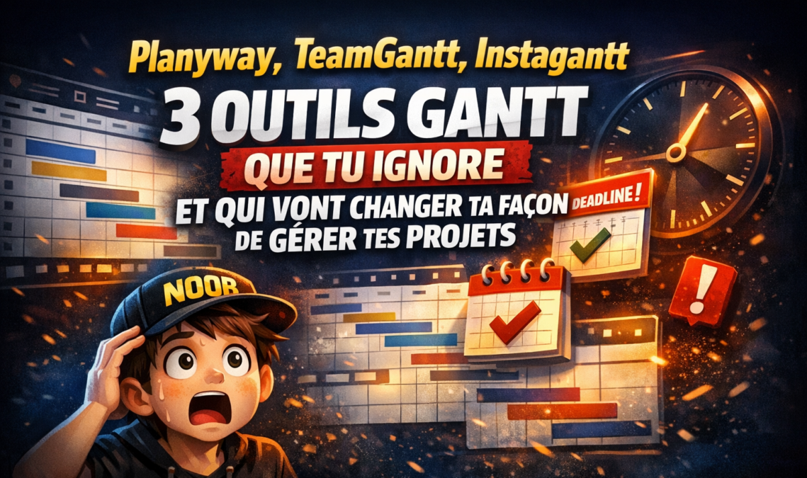 Planyway, TeamGantt, Instagantt : 3 outils de planification Gantt que tu ignores et qui vont changer ta façon de gérer tes projets
