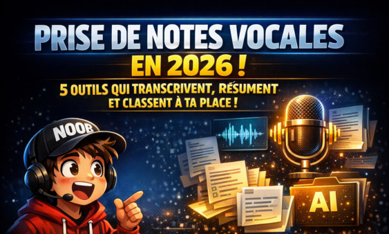 Prise de notes vocales en 2026 : 5 outils qui transcrivent, résument et classent à ta place (et que tu ne connais pas encore)