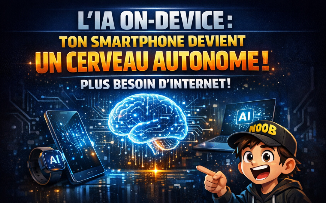 L'IA on-device : ton smartphone devient un cerveau autonome qui n'a plus besoin d'internet