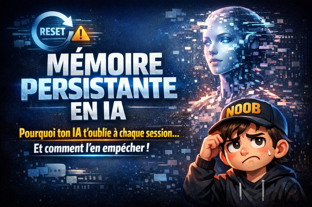 Mémoire persistante en IA : pourquoi ton IA t'oublie à chaque session et comment l'en empêcher