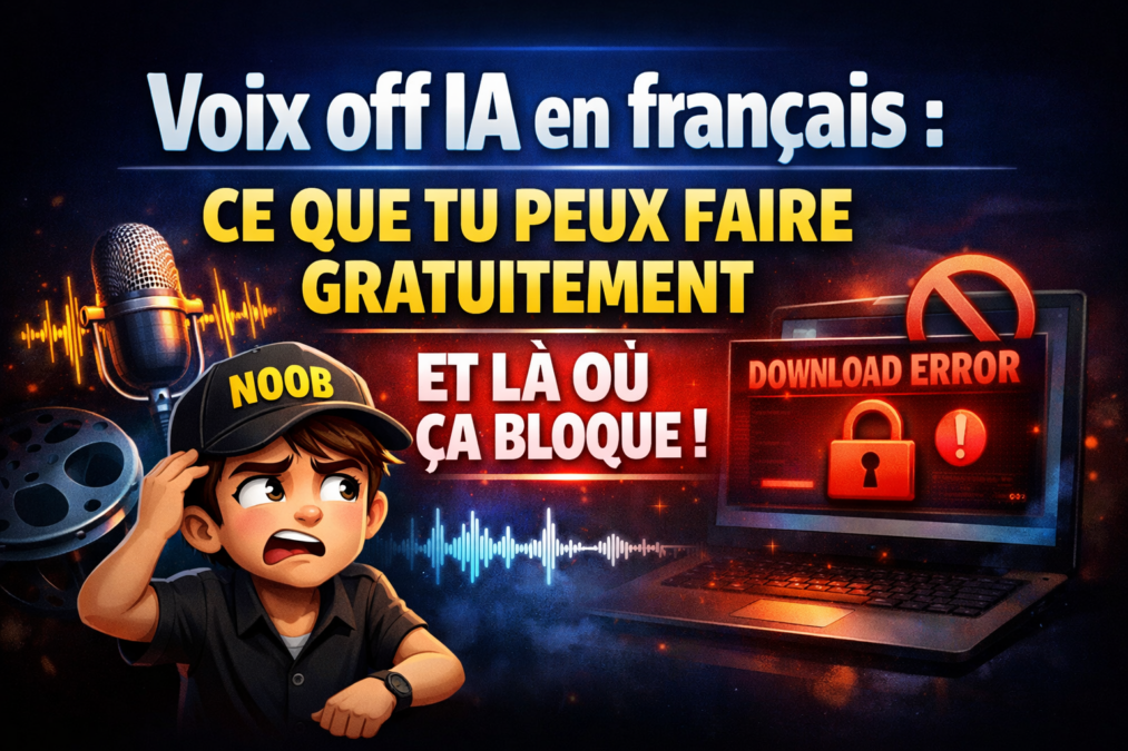 Voix off IA en français : ce que tu peux faire gratuitement, et le moment exact où ça bloque