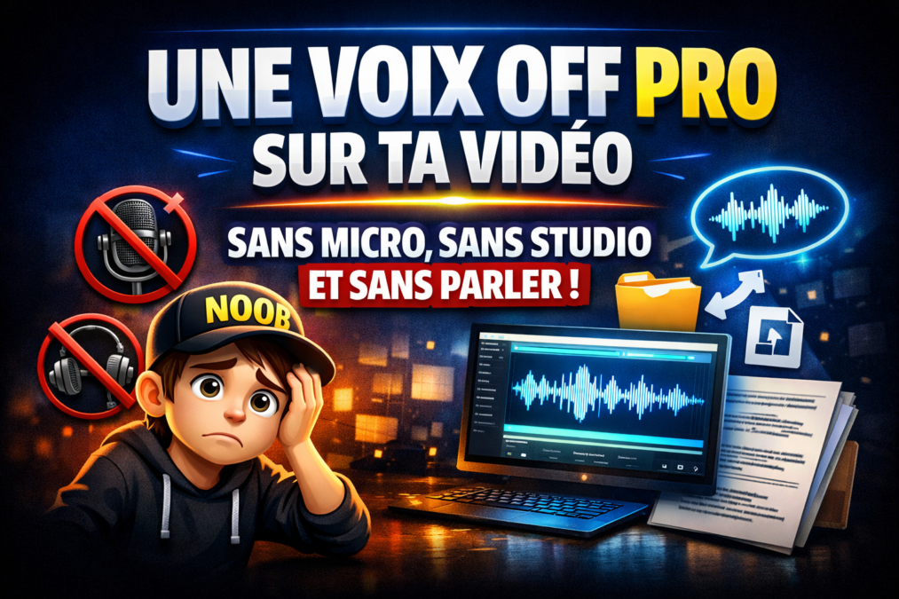Une voix off pro sur ta vidéo sans micro, sans studio et sans jamais parler
