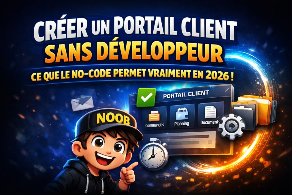 Créer un portail client sans développeur : ce que le no-code permet vraiment en 2026