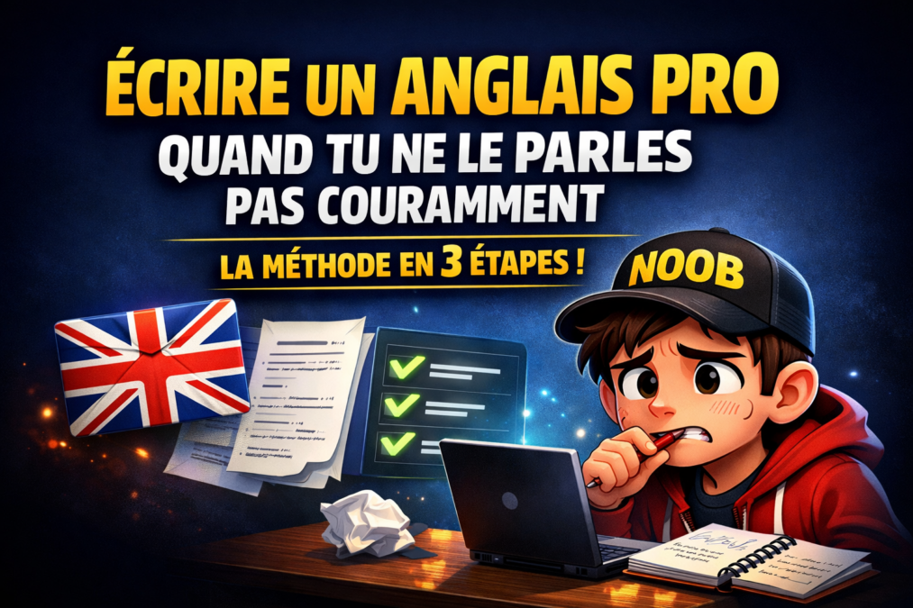 Écrire un anglais pro quand tu ne le parles pas couramment : la méthode en 3 étapes