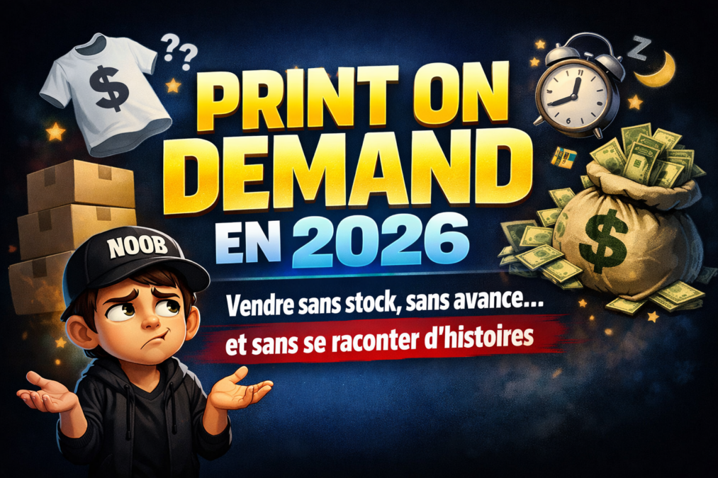 Print on demand en 2026 : vendre sans stock, sans avance, et sans se raconter d'histoires