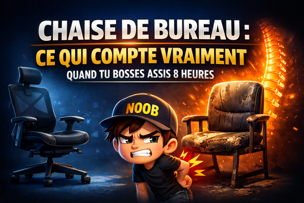 Chaise de bureau : ce qui compte vraiment quand tu bosses assis 8 heures