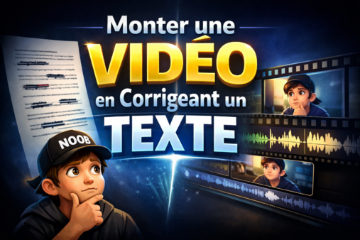 Descript : monter une video en corrigeant un texte