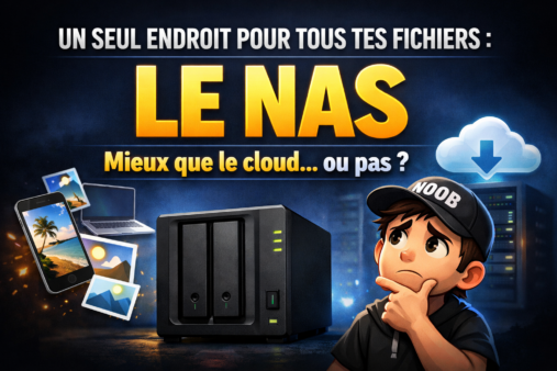 Un seul endroit pour tous tes fichiers : le NAS, et le calcul qui te dit s'il bat ton cloud
