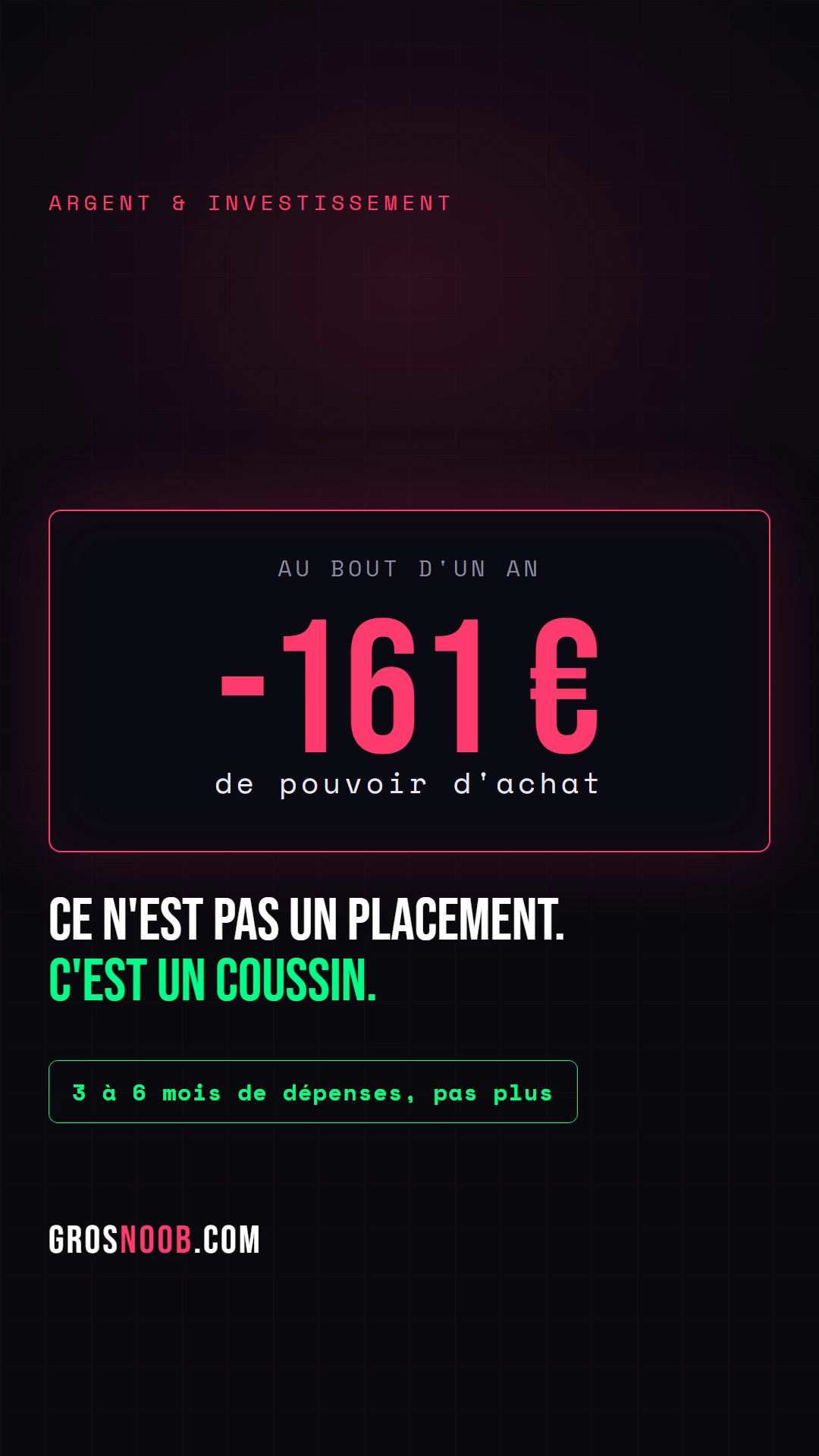 Ton Livret A te fait perdre 161 € par an