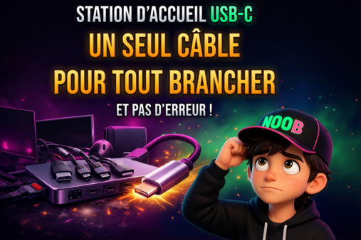 Station d'accueil USB-C : un seul câble pour tout brancher, sans te tromper de port